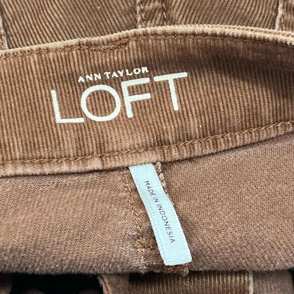 Ann Taylor LOFT Curvy Boot Corduroy Pants | Brown | Size 25/0 - Picture 4 of 6